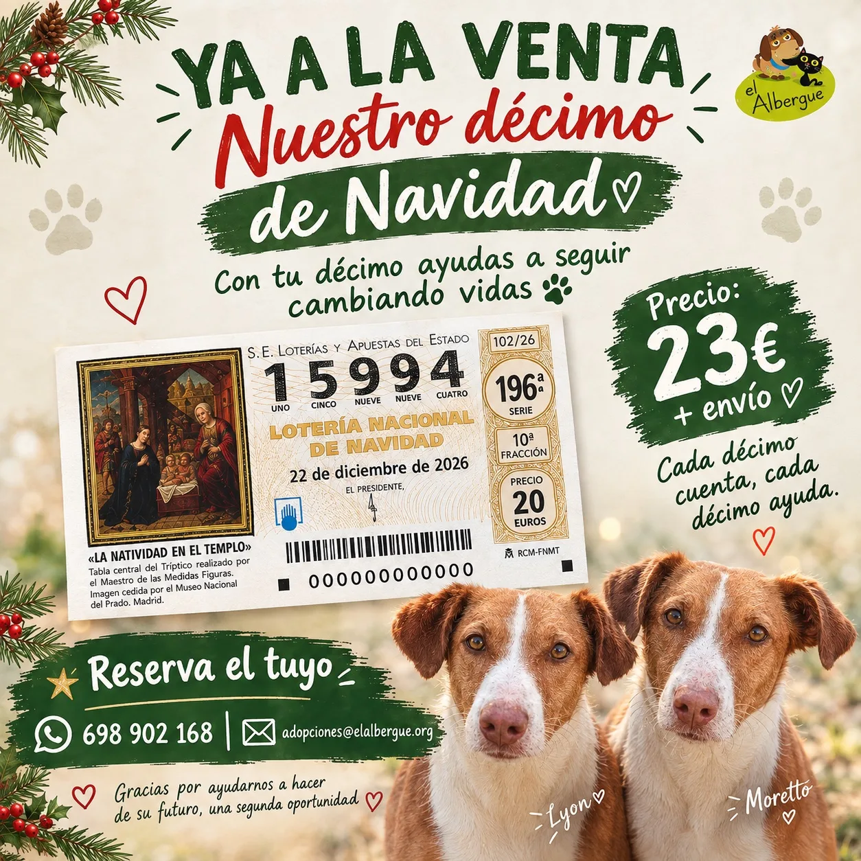 Lotería de Navidad para seguir ayudando